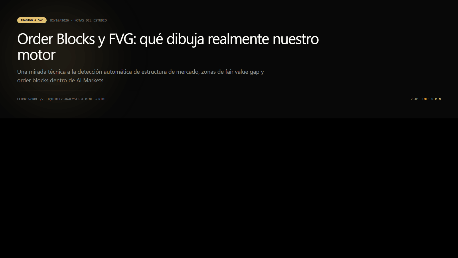 Order Blocks y FVG: qué dibuja realmente nuestro motor